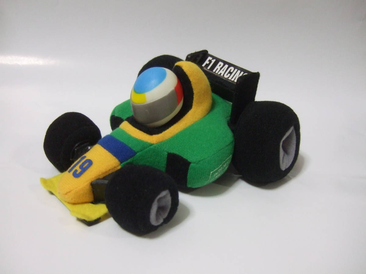  car racing car soft toy f-1 winwood Schumacher? wing wood Benetton?