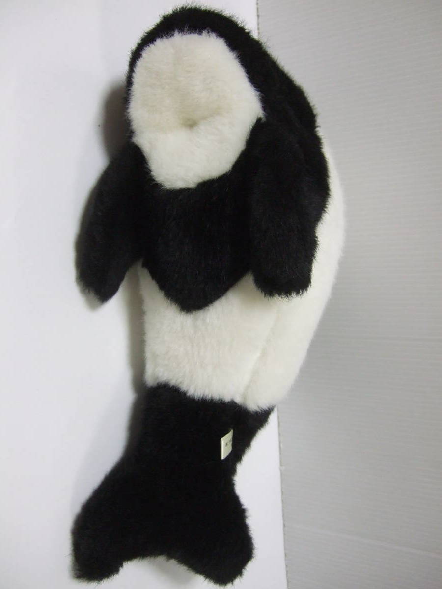 ikb white black iro sharing dolphin Panda dolphin white black dolphin ... soft toy 