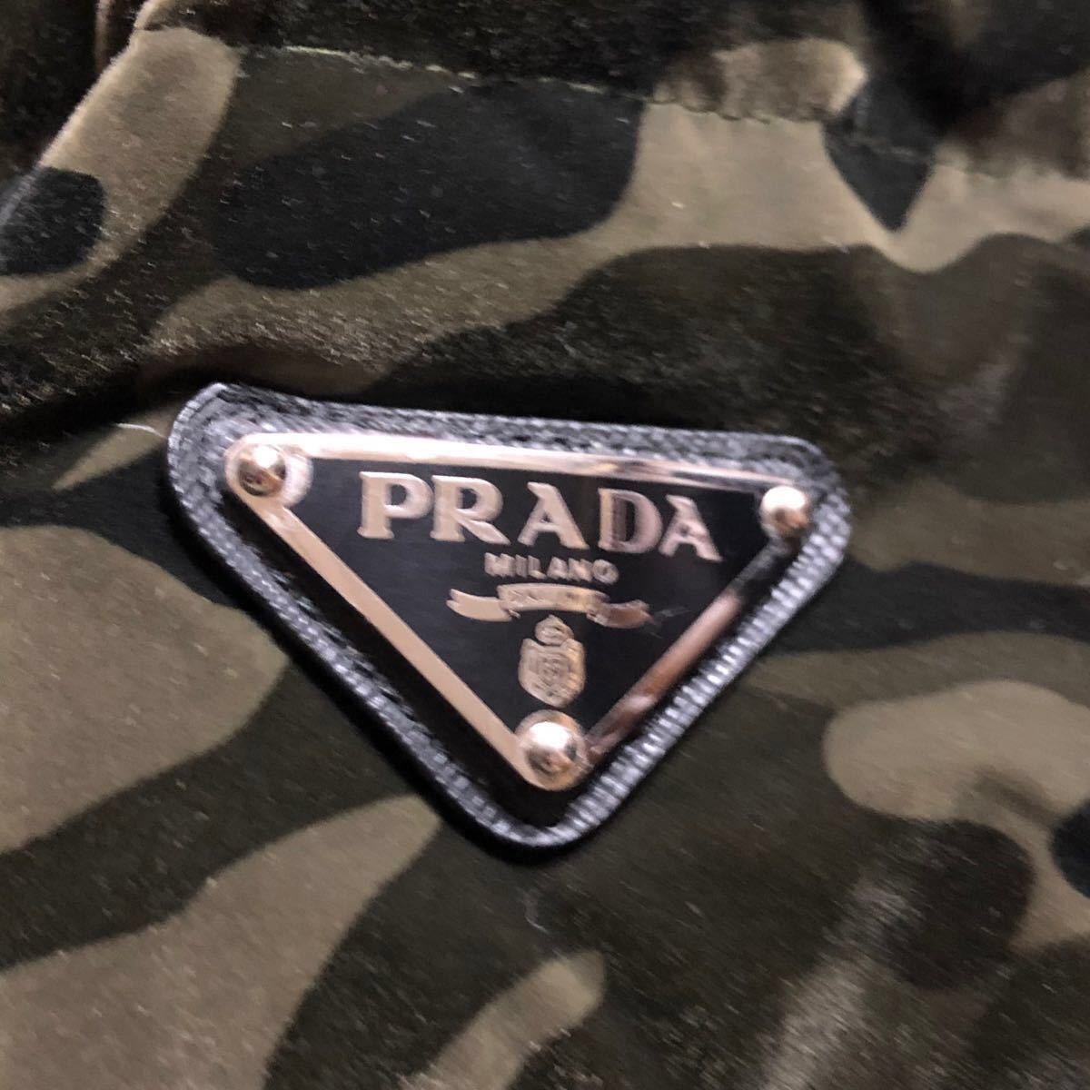 PRADA】プラダ ライダース 迷彩柄 羽毛ダウンジャケット M PRADA】プラダ ライダース 迷彩柄 羽毛ダウンジャケット M