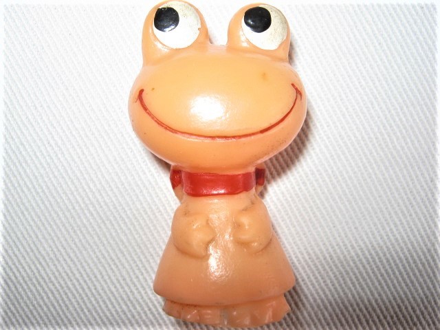 中古品 1960年代頃 当時物 コルゲンコーワ マスコットカエル 指 中古品 1960年代頃 当時物 コルゲンコーワ マスコットカエル 指