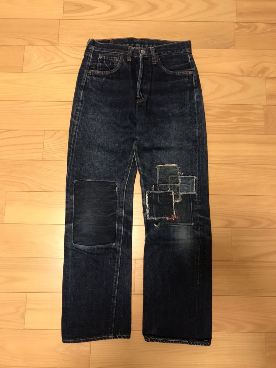 ほぼ未使用!DENIME Re;project HRLR加工セルビッチデニム!日本製