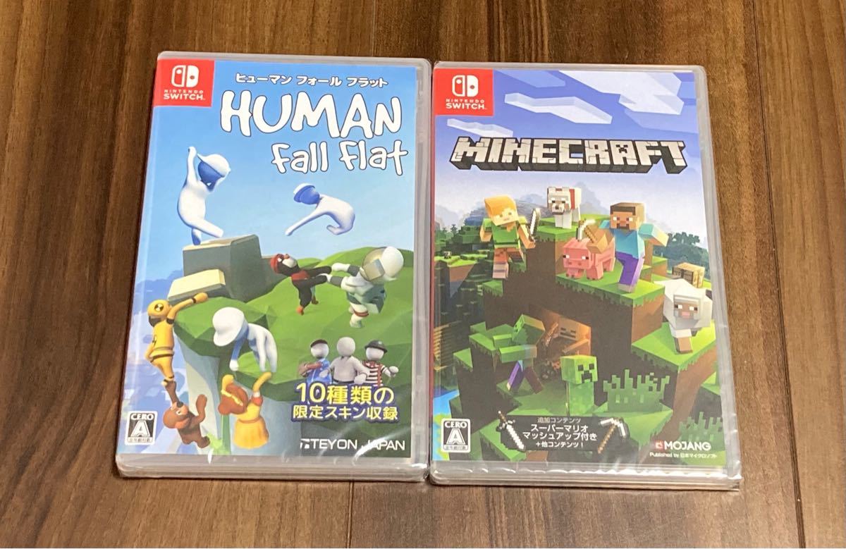 Paypayフリマ Nintendo Switch ソフト マインクラフト ヒューマンフォールフラット 新品未開封 セット マイクラ Paypayフリマ Nintendo Switch ソフト マインクラフト ヒューマンフォールフラット 新品未開封 セット マイクラ