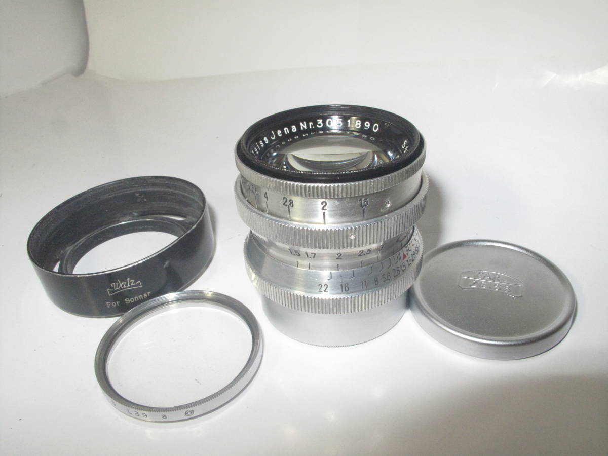 Yahoo!オークション - Carl Zeiss Jena Sonnar 5cm f1.5 T (L Yahoo!オークション - Carl Zeiss Jena Sonnar 5cm f1.5 T (L