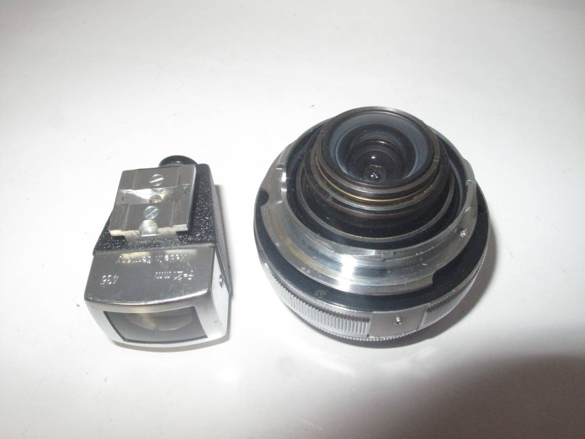 Carl Zeiss Biogon super wide-angle 21mm f4.5 original finder attaching (M mount modified ) # rare article # 10610