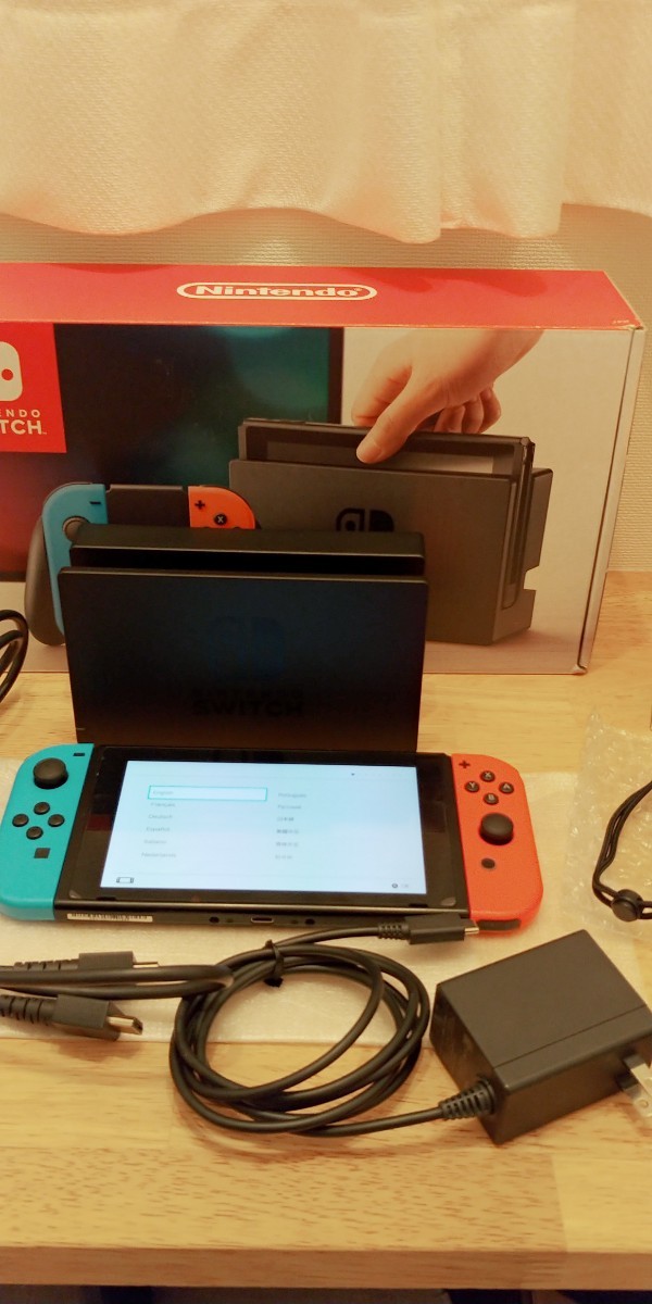 Nintendo Switch本体のセット+別売りジョイスティック+充電スタンド