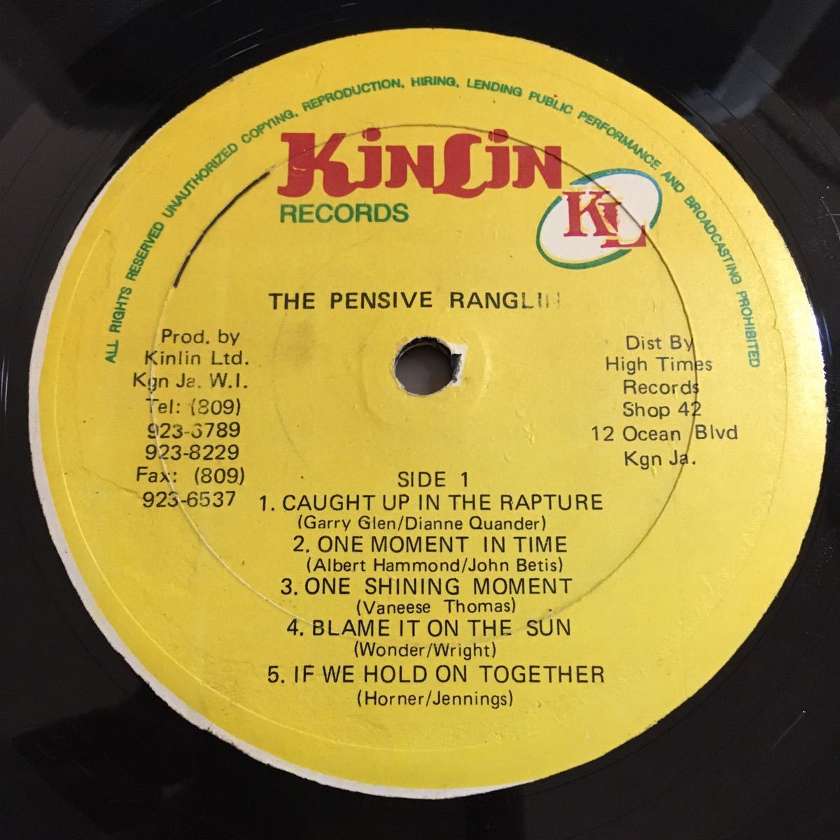 * prompt decision rare LP ERNEST RANGLIN / PENSIVE RANGLIN / JA original record 