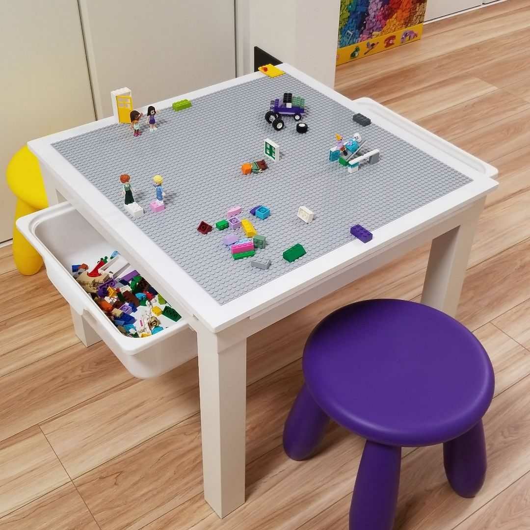 レゴプレイボード＆テーブル＆BOX２つ　レゴ　テーブル