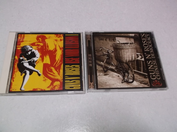 (　ガンズ・アンド・ローゼズ　Guns N' Roses 【　国内盤CD 2点セット♪美品♪帯付き　】 USE YOUR ILLUSION 1　/　初回 CHINESE DEMOCRACY_画像1