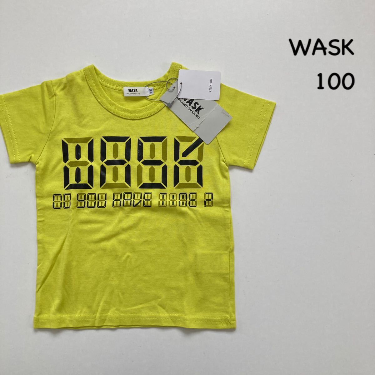 ★新品・未使用★ WASK 半袖Tシャツ サイズ100 黄 定価5390円_画像1