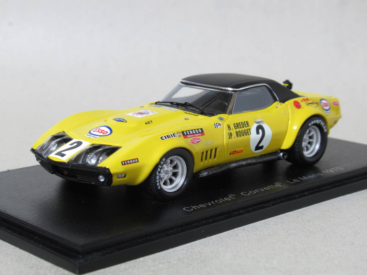 早い者勝ち 1/43 シボレー コルベット #2 ルマン 1970 レーシングカー