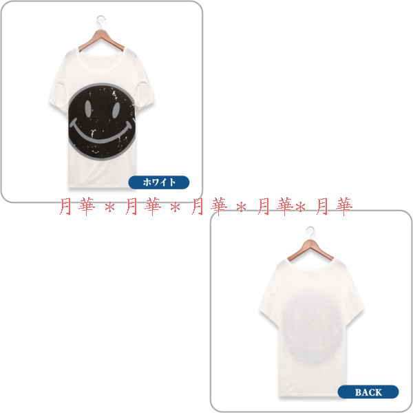 トップス Tシャツ 白 ニコちゃん 半袖 新品 即納 f33186 レディース