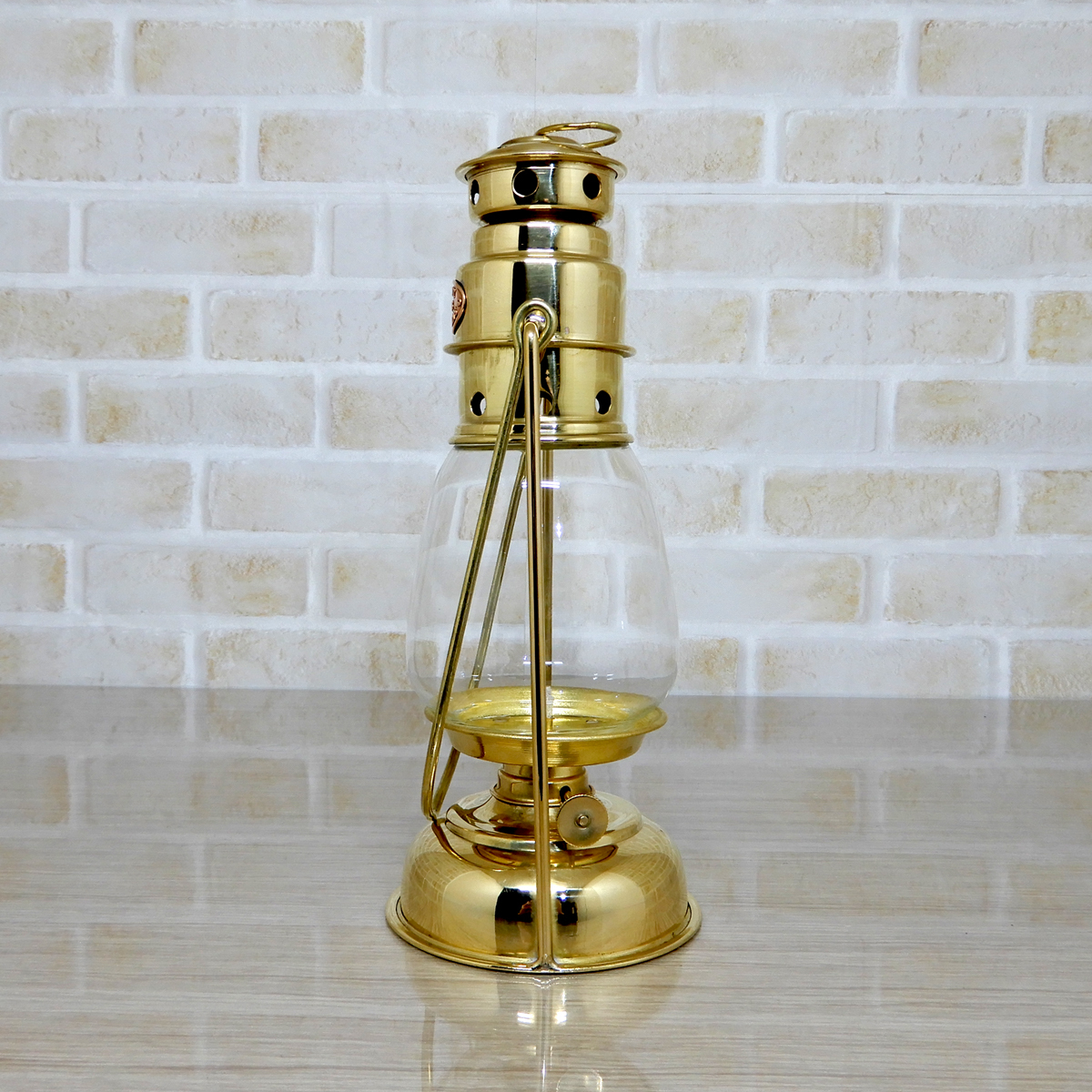 替芯付新品 Skaters Style Oil Lantern - Solid Brass 【日本未発売