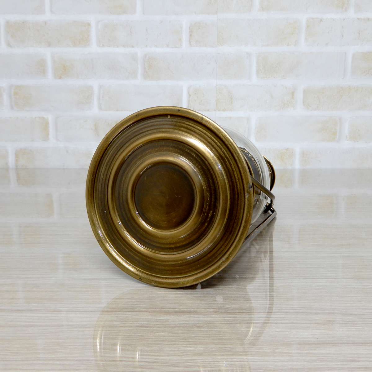 替芯付【送料無料】新品 Skaters Style Oil Lantern - Antique Solid Brass 【日本未発売】◇スケーターズ 真鍮 ハリケーンランタン ブラス