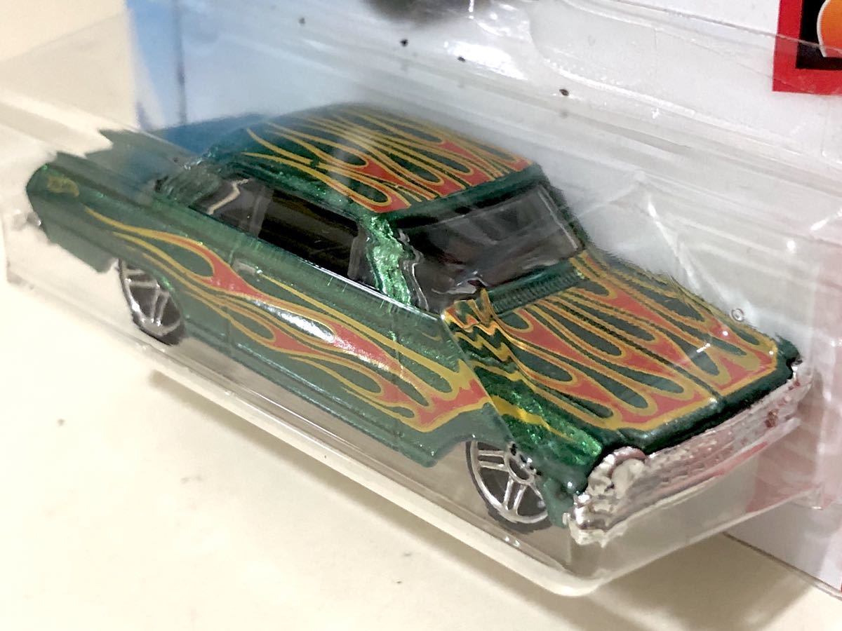 レア ラスト 1963 Chevrolet Chevy Ⅱ Nova シボレー シェビー 2 ノヴァ ノバ GM 2018 Flames フレームス メタリック グリーン 絶版_画像3