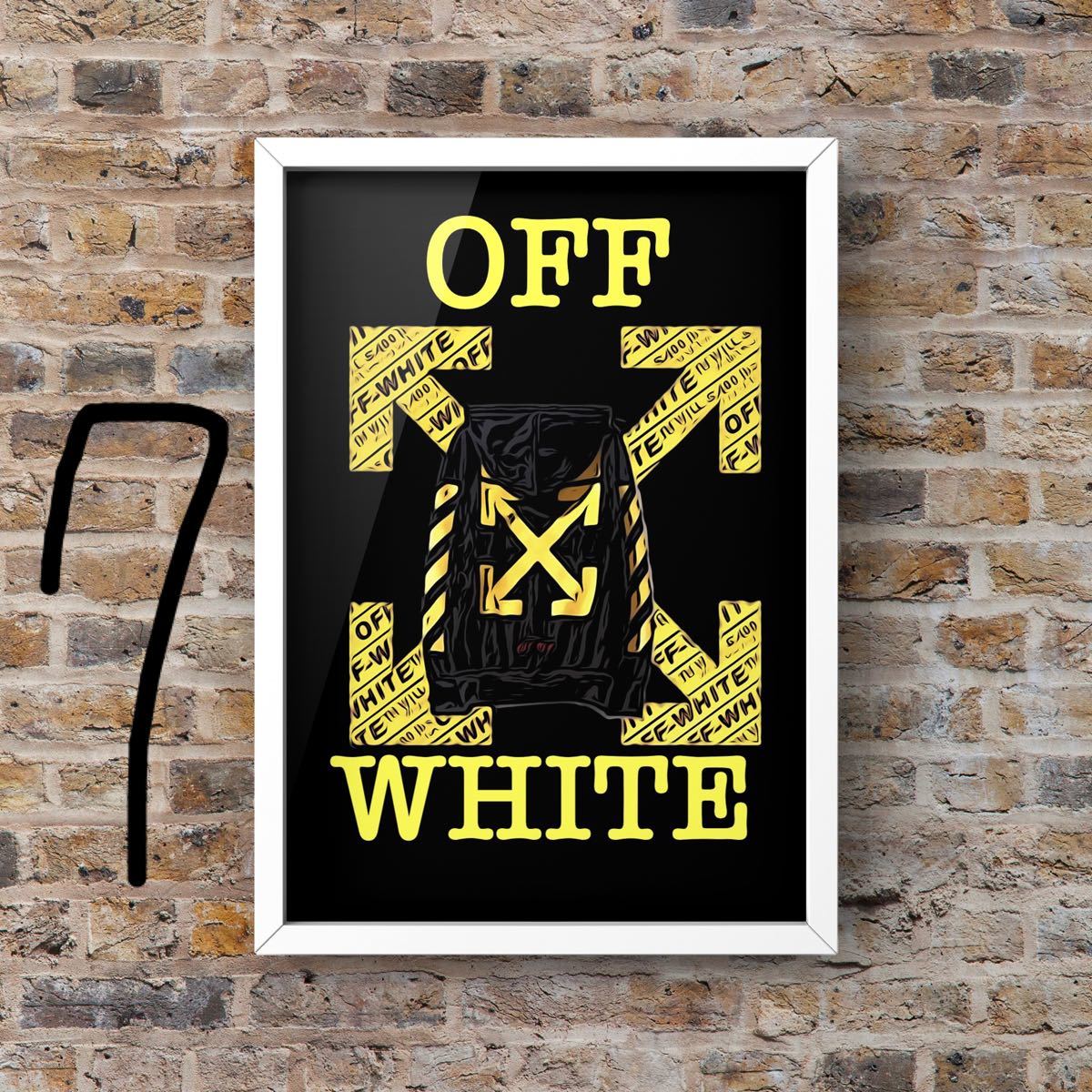 OFF-WHITEオフホワイト オフホワイト パーカーオマージュアート OFF-WHITEオフホワイト オフホワイト パーカーオマージュアート