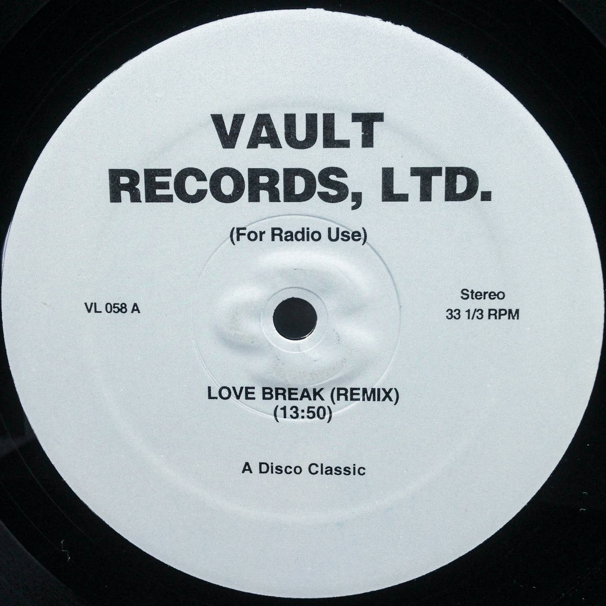 [12] Vault Records LTD. / VL 058 / Various / Love Break Girl You Need A Change Of Mind Anambra / Downtempo / Disco / Tribal_画像1