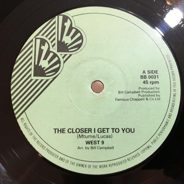 ★West 9/Closer I Get To You★LLOYD CAMPBELLカバー！メロディカDUB！の画像1