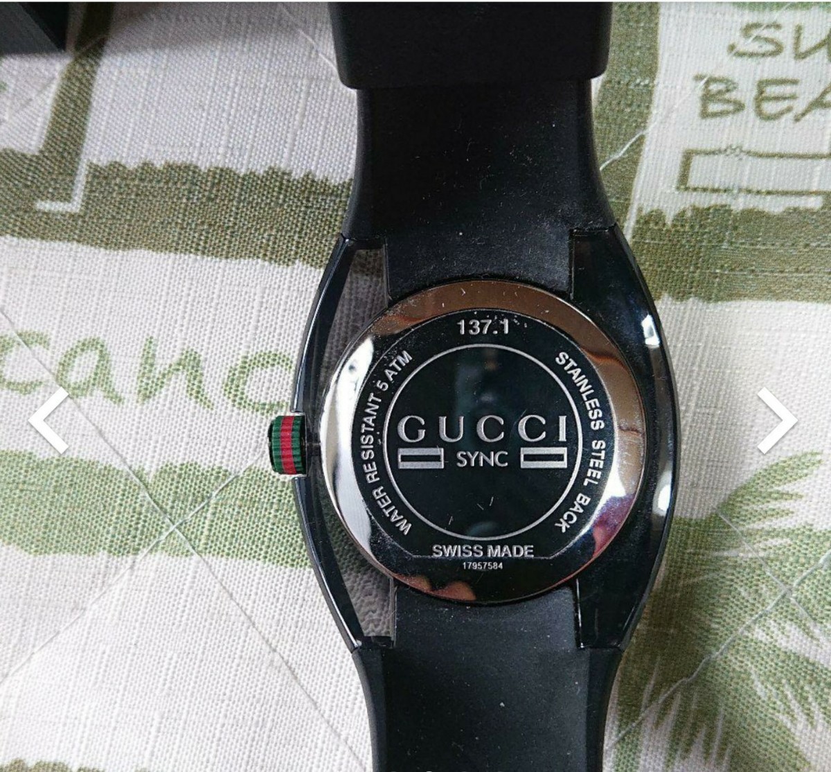 GUCCI腕時計 クオーツ 美品値下げ　電池新品入れました