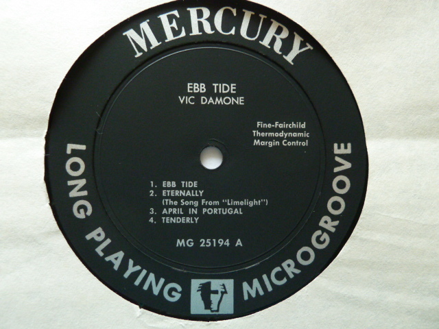 10インチ◎VOCAL ■ ヴィック・ダモン/VIC DAMONE■EBB TIDE_画像3