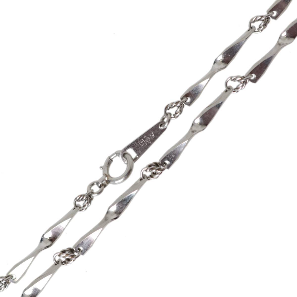  cut . Aurora . keep chain necklace Pt850 platinum 850 structure . department official certification Mark neck around approximately 41.5cm weight approximately 15.3g NT beautiful goods AB rank 