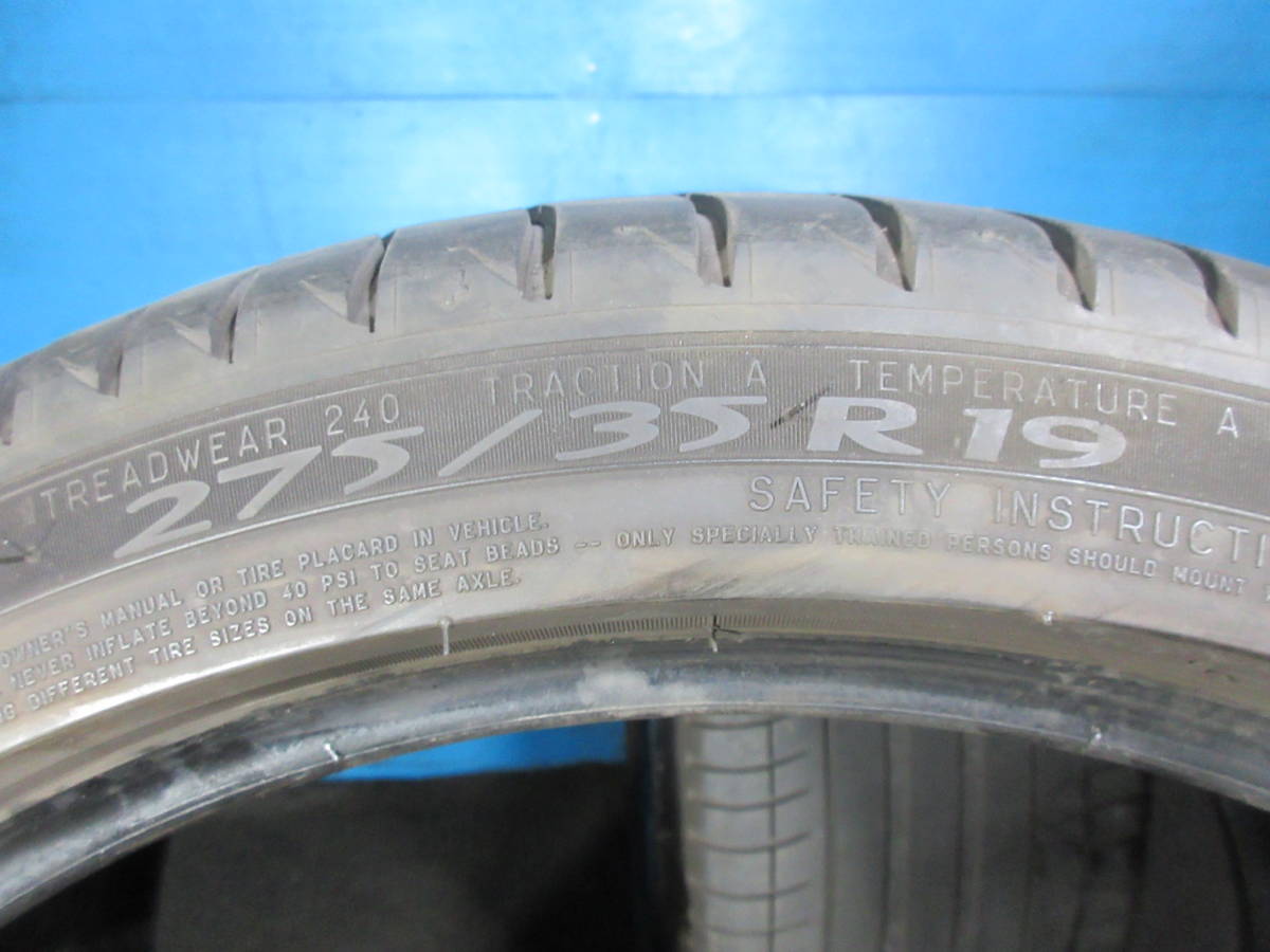 MICHELIN PRIMACY3 275/35R19 2本セット №5500F 室内保管 オンロード 夏タイヤ パンク修理跡有_画像8