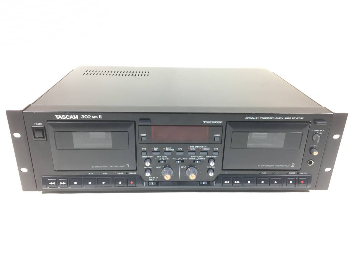 Yahoo!オークション - TASCAM 302MKⅡ 業務用Wカセットデッキ Yahoo!オークション - TASCAM 302MKⅡ 業務用Wカセットデッキ