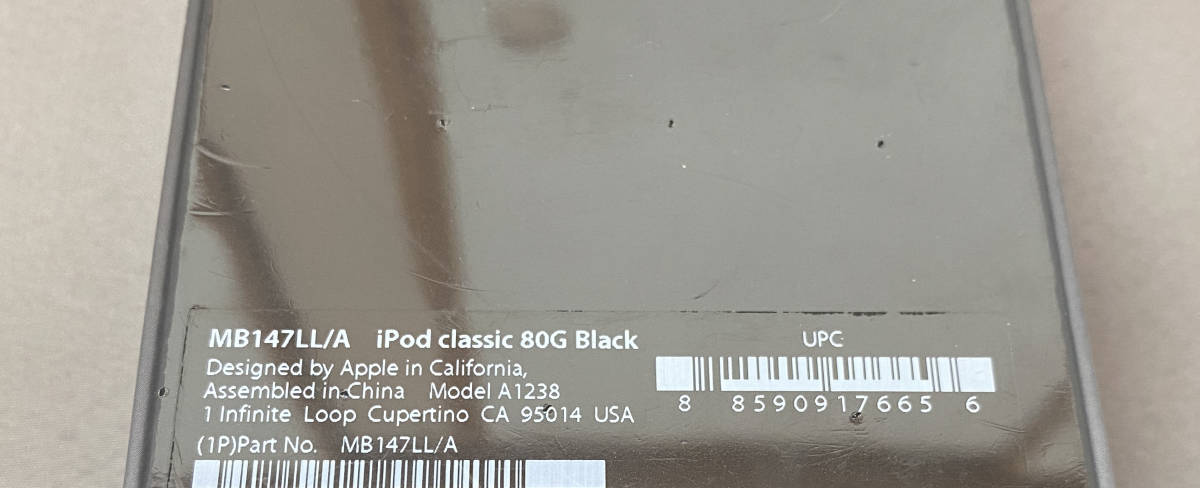 未開封品/Apple MB147J/A iPod classic 80GB MB147LL/A (ブラック) iPod_画像4