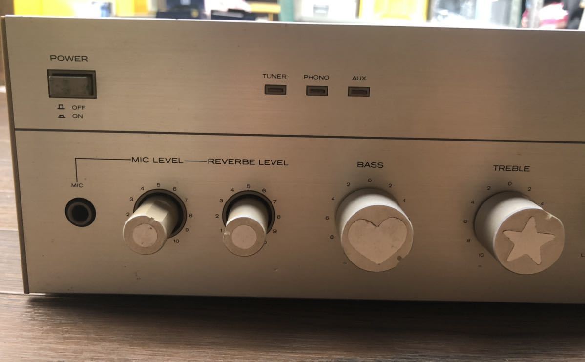 通電確認済　日立　LO-D STEREO CONTROL AMPLIFIER HCA-4590_画像6