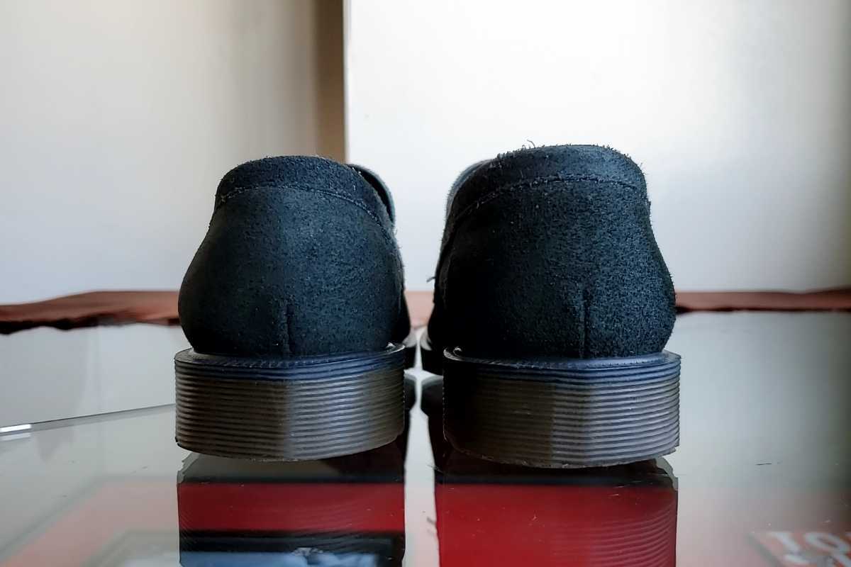 815◆英国製 ドクターマーチン Dr.Martens スエード ローファー UK3/22~22.5cm位 深緑? 黒? R.GRIGGS レディース 中古 USED