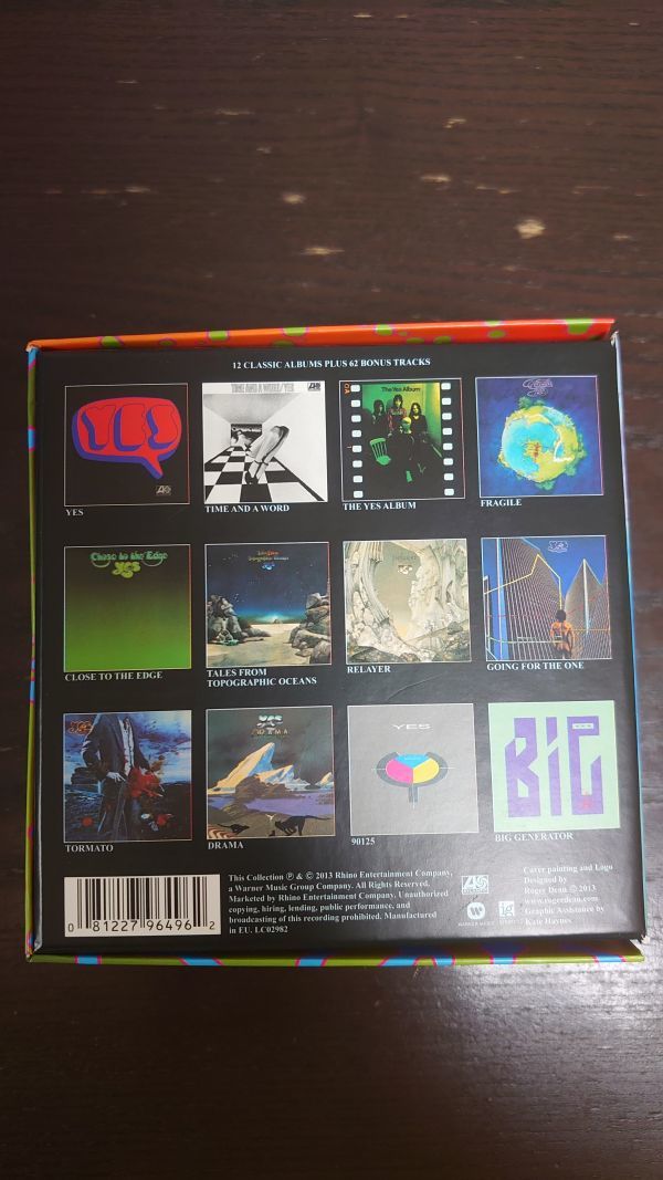 【CD】YES イエス 紙ジャケ BOXセット リマスター The Studio Albums 1969-1987