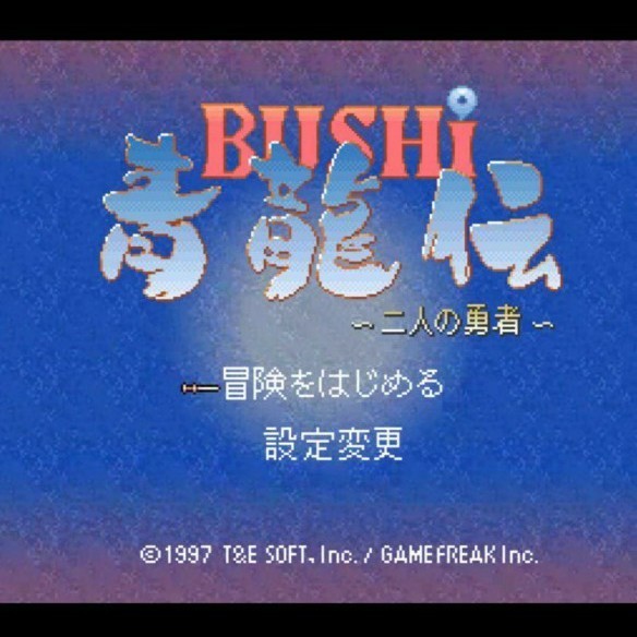 SFC　BUSHI青龍伝～二人の勇者～　 スーパーファミコン　説明書付き