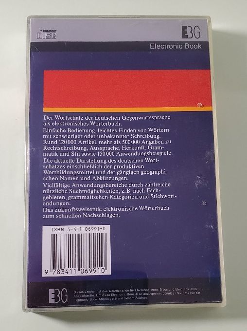 du-ten universal large dictionary electron book version EBG three . company DUDEN