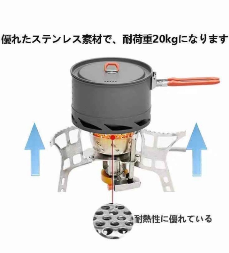 シングルバーナー 圧電点火 ガスバーナー 防風 キャンプ　即購入OK