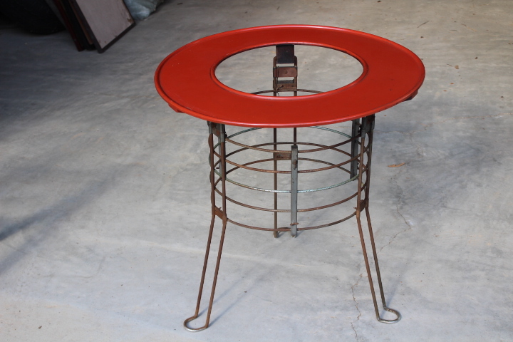  prompt decision # kerosine stove guard [ salon table ] Vintage # circle heating old tool Showa Retro antique Aladdin nisempa-fe comb .n bar la-.