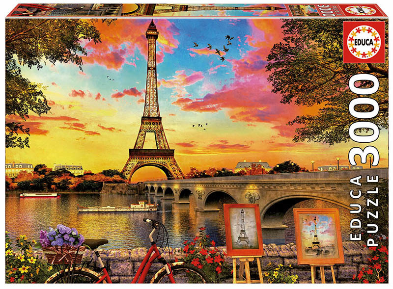 17675 3000ピース ジグソーパズル スペイン発売●Educa●ドミニク・デイヴィソン パリの夕日 Dominic Davison Sunset at Paris