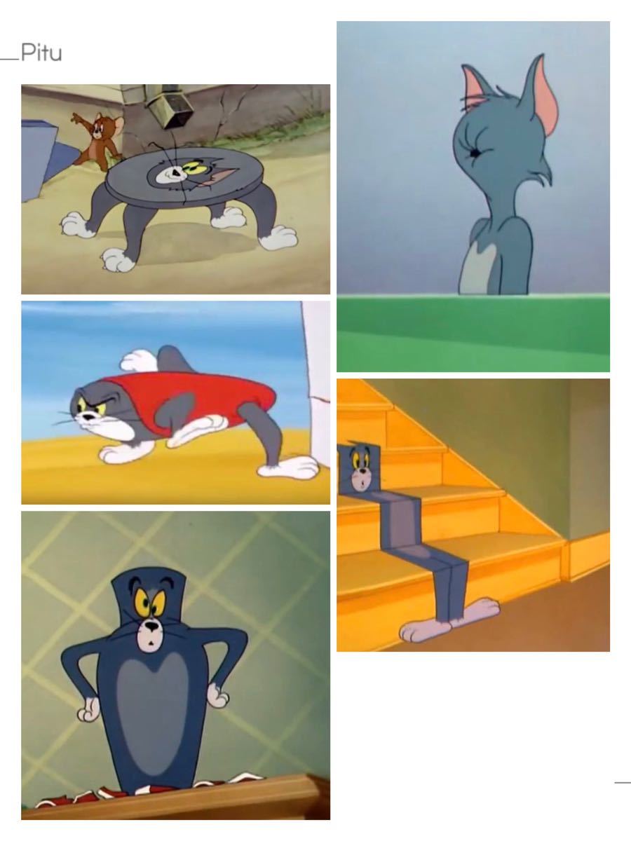 [ Tom . Jerry ]TOM&JERRYsi Lee * кошка si Lee * Tom серии фигурка в Японии не продается 5 позиций комплект включая доставку 