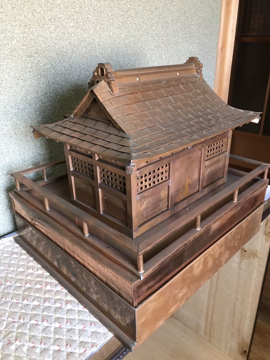 工芸品　芸術作品　銅板　銅板金　神社　社　職人技