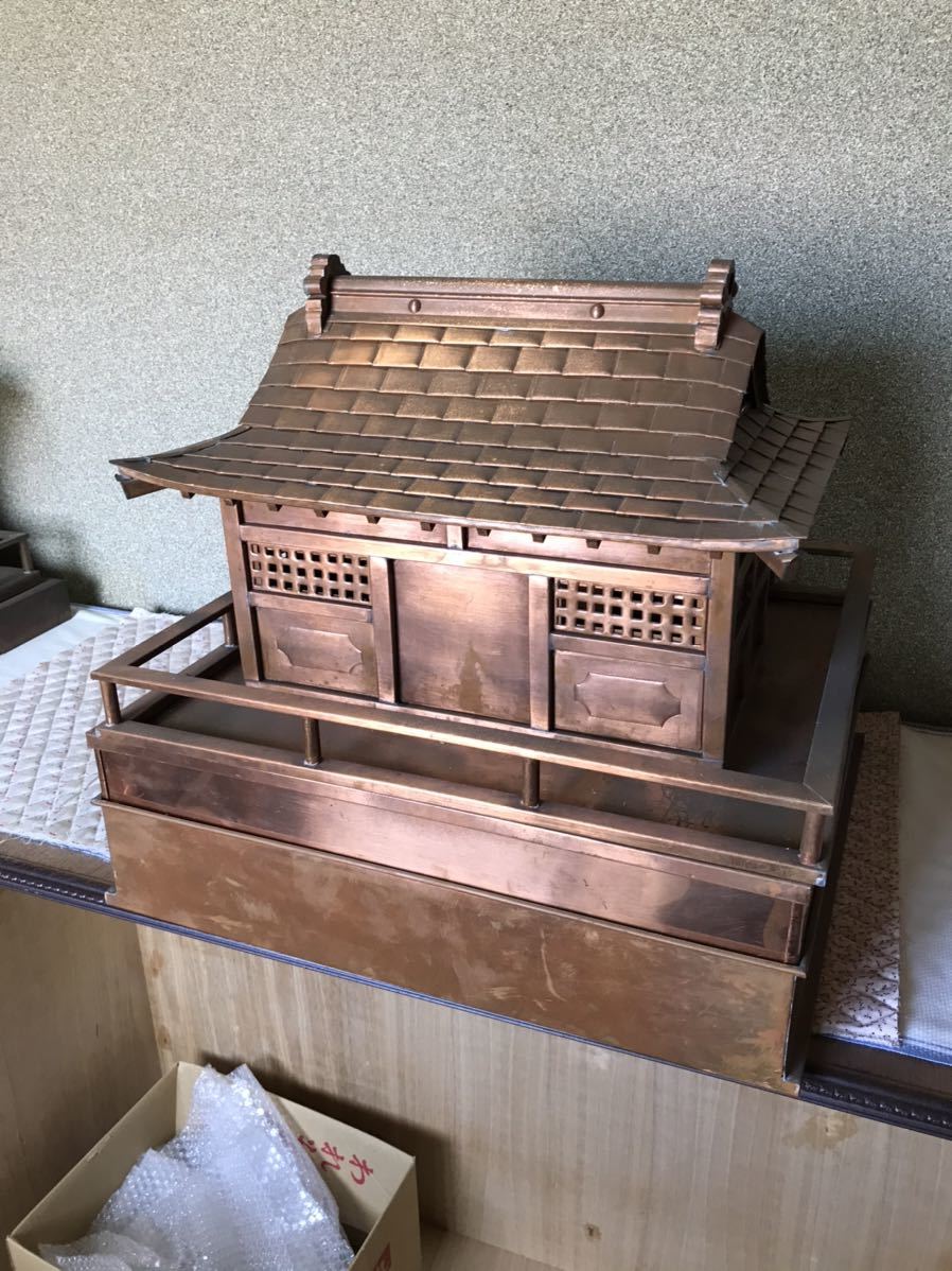 工芸品　芸術作品　銅板　銅板金　神社　社　職人技