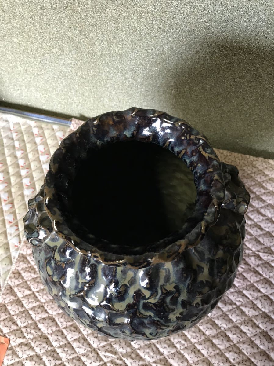 花瓶　花器　陶器　華道　中古美品