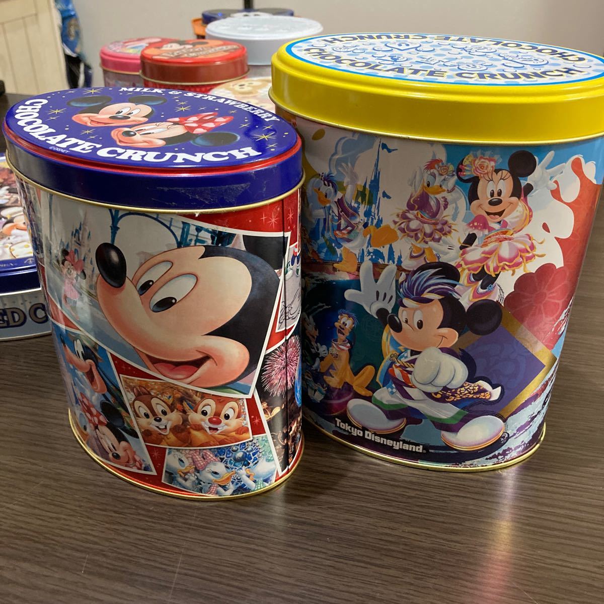 東京ディズニーランド 空き缶 ディズニー お菓子缶 