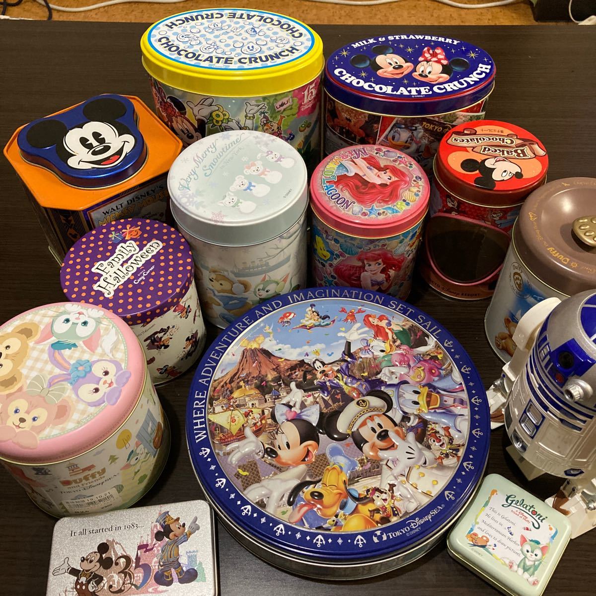 東京ディズニーランド 空き缶 ディズニー お菓子缶 