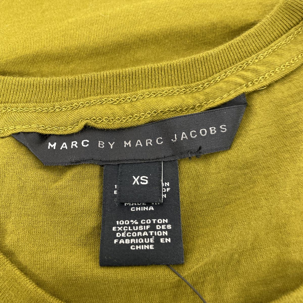 Marc by Marc Jacobs/ Mark Jacobs хлопок 100% футболка TAINTED GREEN/XS M4001587/ справка розничная цена \\13,200