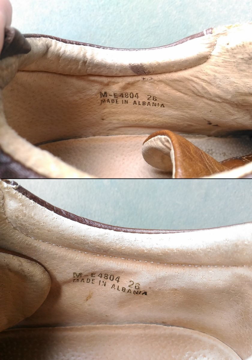 ハッシュパピー Hush Puppies OTSUKA 革靴 茶色 M-E4802 27cm相当 中古美品