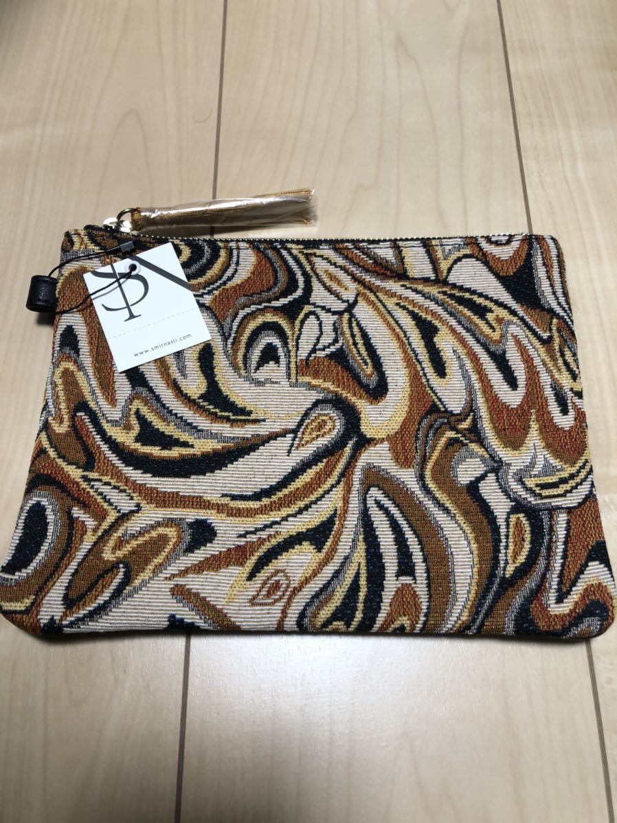 新品SMIR NASLI Jacquard Pouch/ジャガード ポーチ サミールナスリ バッグ_画像5