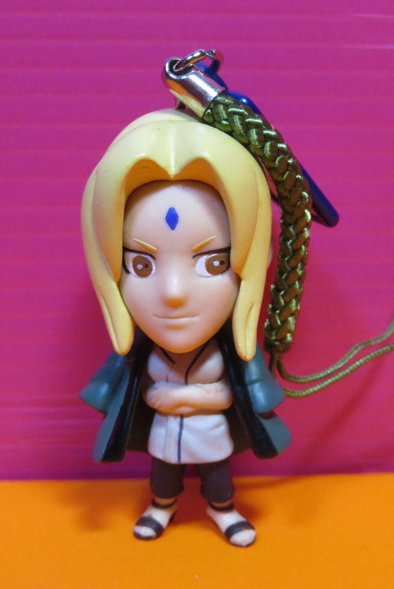 NARUTO ninja netsuke 2 figure strap . hand tsunate