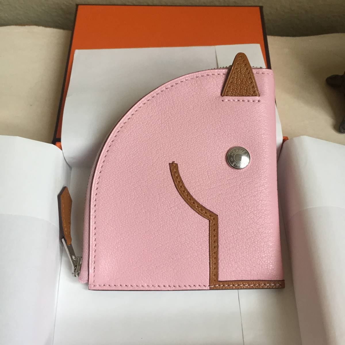 セール！Hermes エルメス パドック コインケース ローズサクラ ピンク