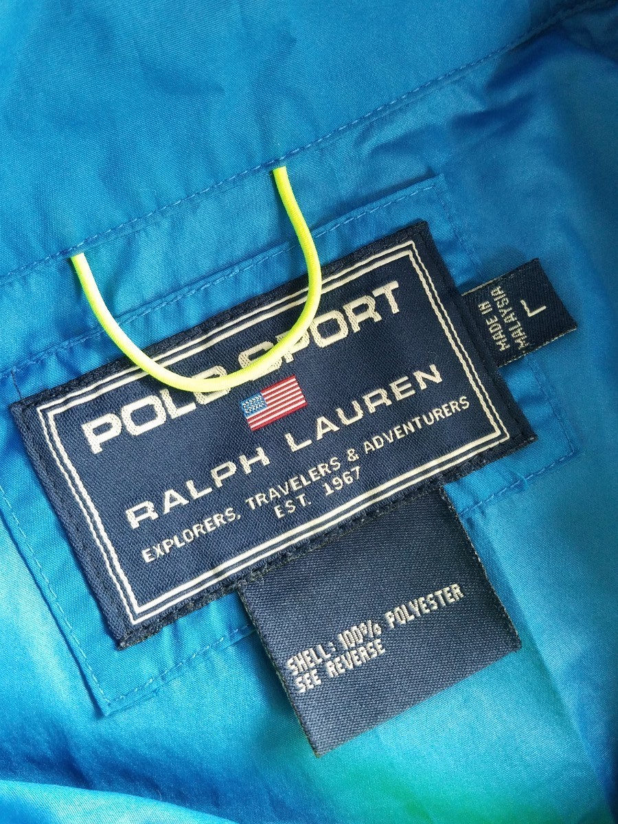【POLO SPORT】ポロスポーツ メンズLサイズ ナイロンジャケット　ナイロンパーカー、ポロ、メンズ、ストリートファッション