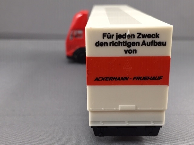 1/87 Herpa MB Tractor with Cargo Semi-Trailer "Ackermann Fruehauf" _画像7