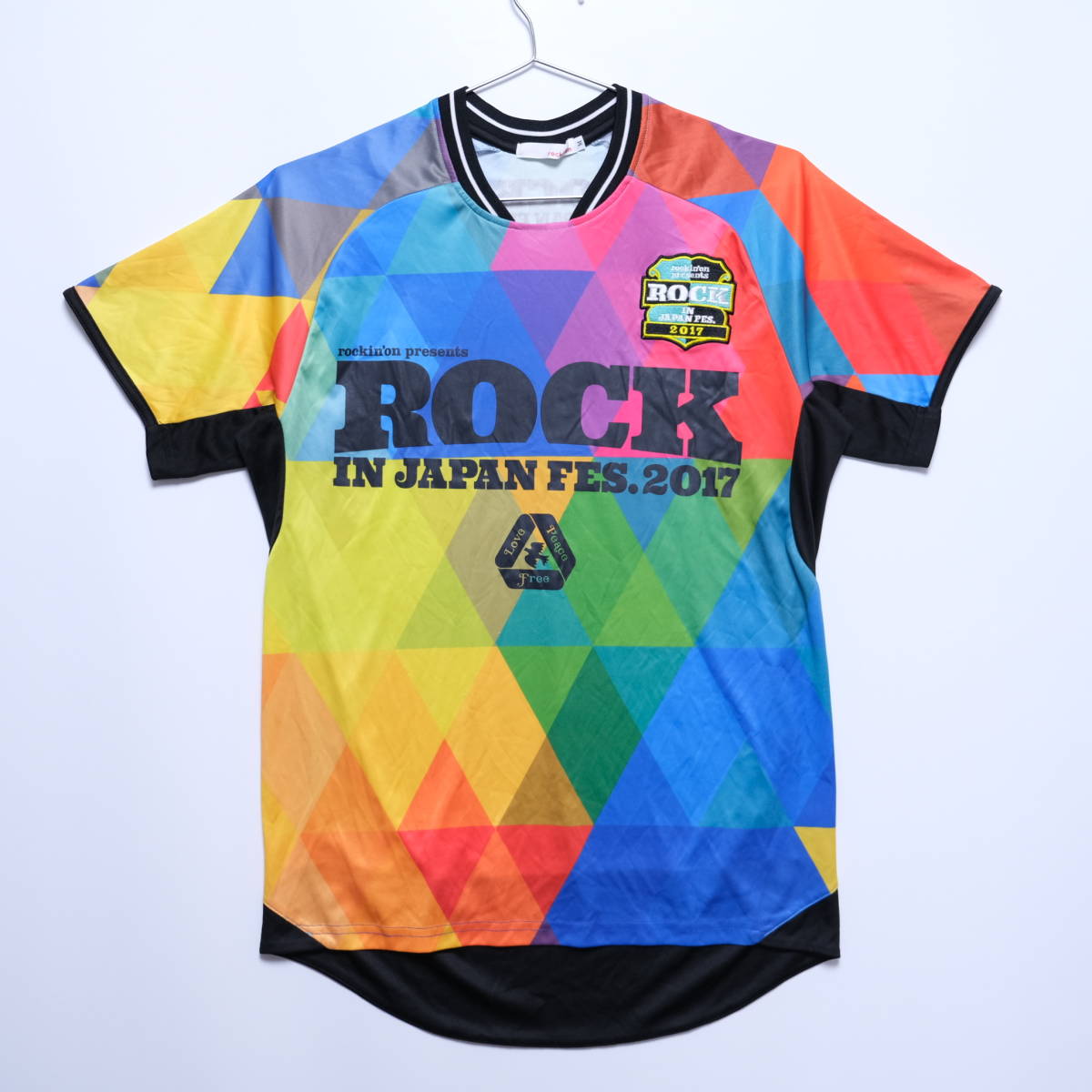 Paypayフリマ Rock In Japan Festival 17 ロックインジャパンフェスティバル サッカーシャツ ジオメトリック Mサイズ