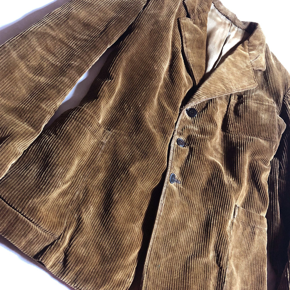 50's 60's フレンチ コーデュロイ ラペルド ジャケット ハンティング FRENCH CORDUROY LAPELED JACKET HUNTING テーラード フランス レア_画像5